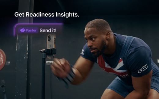 STANCE app showing bar speed